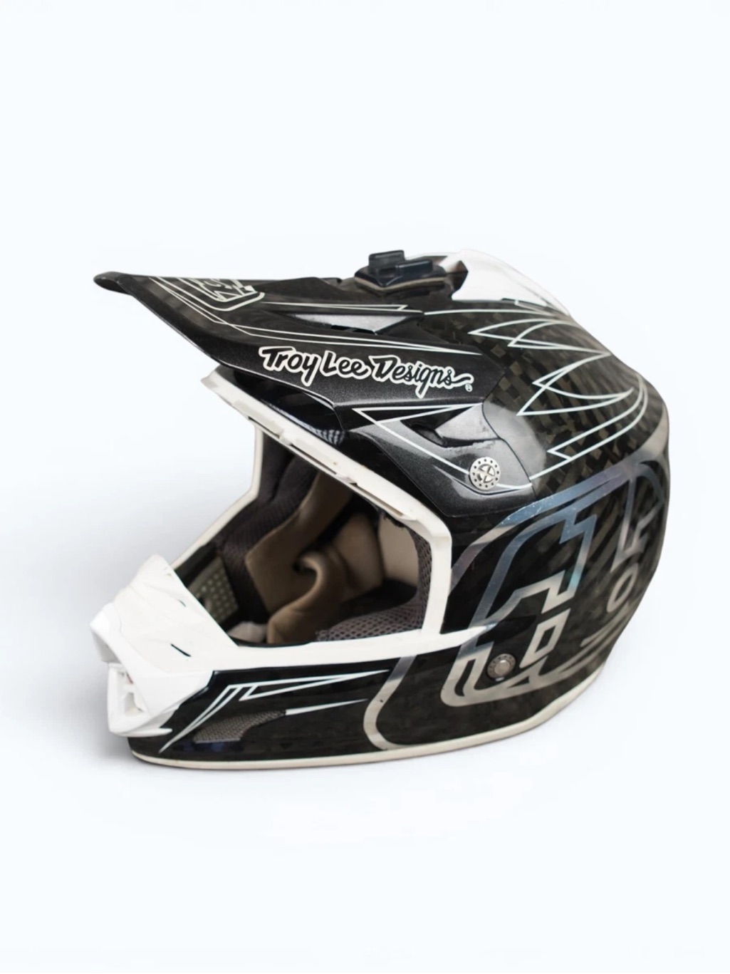 Troy Lee Designs Se3 Large Carbon Pinstripe Tldxone Shot Helmet Moto Dirt Bike